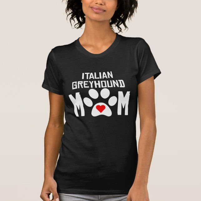 Camiseta Mamã do galgo italiano (Frente)