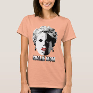 Camiseta Mamã do Goalie do hóquei