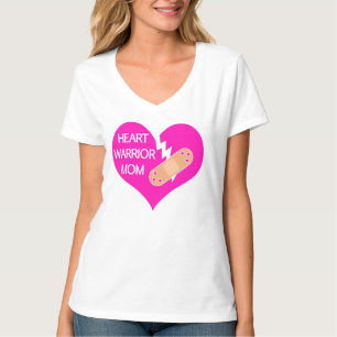 Camiseta Mamã do guerreiro do coração, defeito congenita