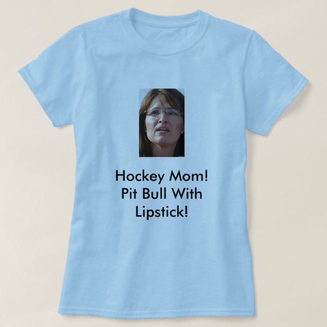 Camiseta Mamã do hóquei de Sarah Palin (Frente do Design)