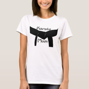 Camiseta Mamã do karaté do cinturão negro das artes