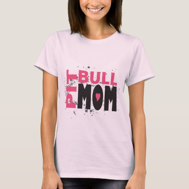 Camiseta Mamã do pitbull (Frente)