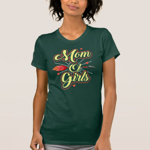 Camiseta Mamã do presente de aniversário das meninas para a