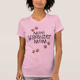 Camiseta Mamã do Schnauzer diminuto