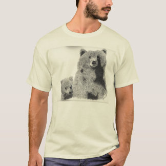 Camiseta Mamã do urso de urso e t-shirt do filhote