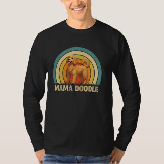 Camiseta Mama Doodle Mom Mother's Day Goldendoodle Dog Girl