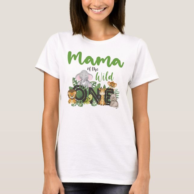 Camiseta Mama dos Animais Selvagens Safari (Frente)