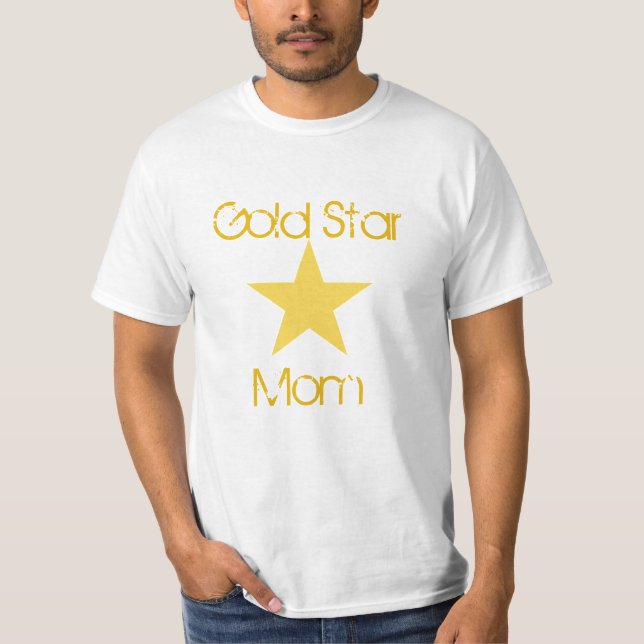 Camiseta Mamã Dourado da estrela (Frente)