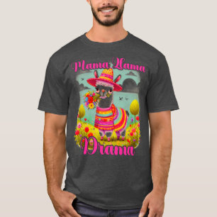 Camiseta Mama Drama Llama Alpaca com óculos sungos Llama Lo