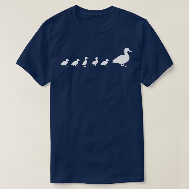 Camiseta Mama Duck 5 Ducklings  Animal Family Mothers Day G (Frente do Design)
