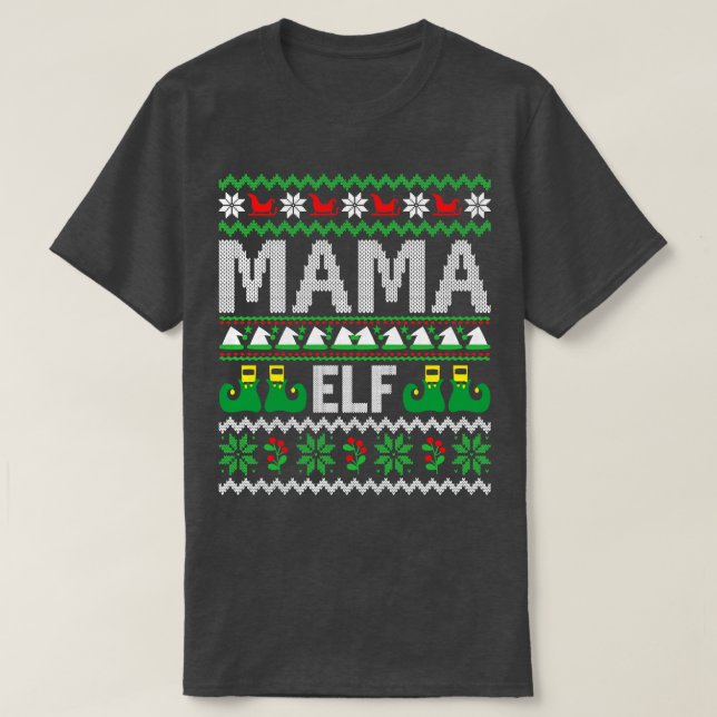 Camiseta Mama Elf (Frente do Design)