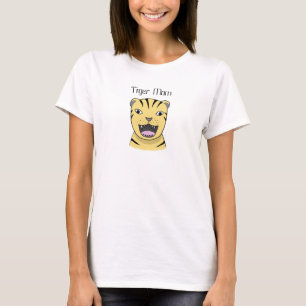 Camiseta Mamã engraçada irritada do gato grande da mãe do