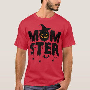 Camiseta Mamã Engraçada Mãe Mãe Halloween Cita Humor H