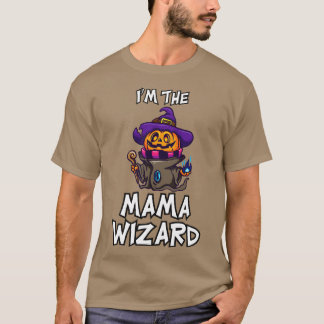 Camiseta Mama Feiticeiro Halloween Correspondendo Costume F