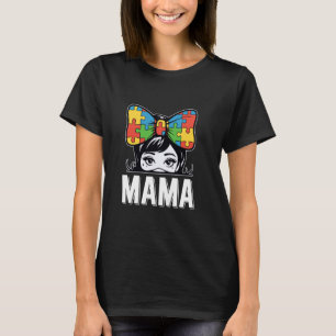 Camiseta Mama Fita do Autismo Conscientização do Autismo
