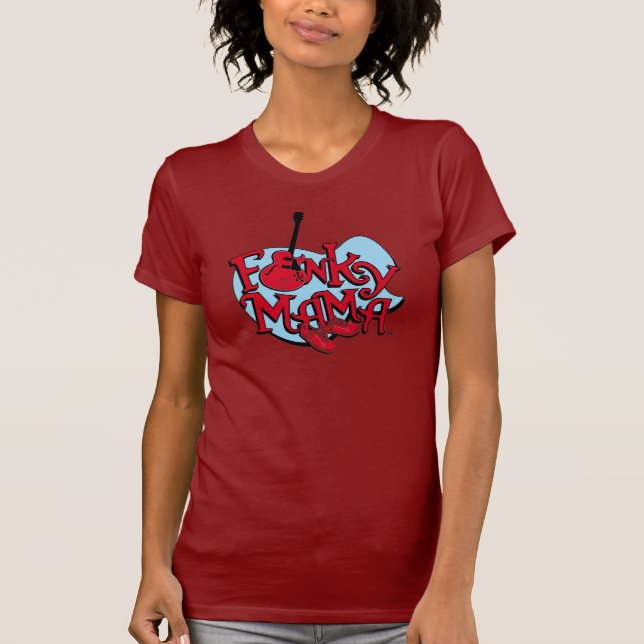 Camiseta Mama Funky T vermelho (Frente)