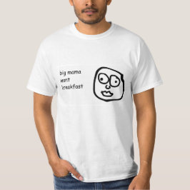 Camiseta Mama grande Querer Pequeno almoço T