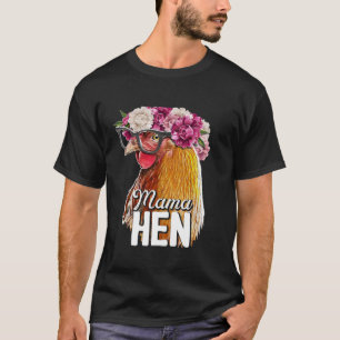 Camiseta Mama Hen Floral Rhode Island Red Chicken Gi