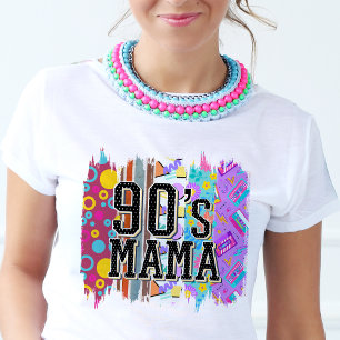 Camiseta Mama Hippie Retro Groovy Colorful Bright