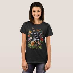 Camiseta Mama in Full Bloom – Floral Mom Tee