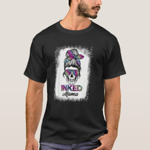 Camiseta Mama Inclina Arco-Íris Leopardo Imprima o Má Arma