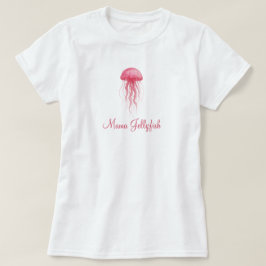 Camiseta Mama Jellyfish Modern Watercolor Girl Baby Shower