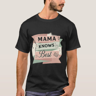 Camiseta Mama Knows Best Retro Kitchen & Wisdom