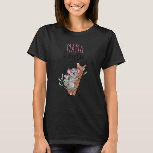 Camiseta Mama Koala Koala Animais Mulheres Koala