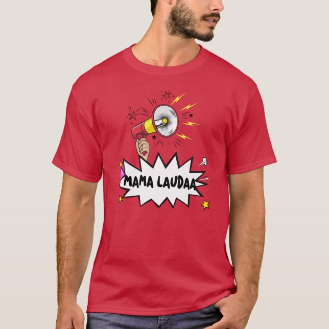 Camiseta Mama Lauda Mallorca garota festeira (Frente)
