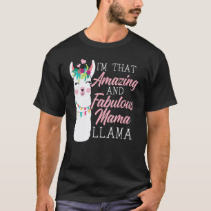 Camiseta Mama Lhama Alpaca Animal Lhama Mãe
