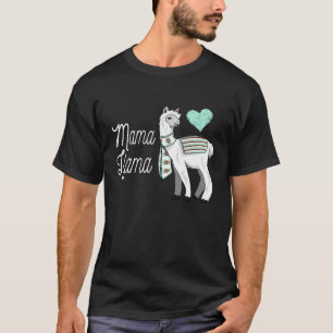 Camiseta Mama Lhama Alpaca Camel Mãe Mulheres
