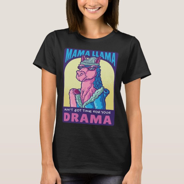 Camiseta Mama Llama Alpaca for Mom Wife Women (Frente)