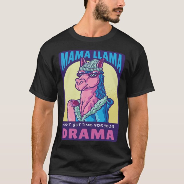 Camiseta Mama Llama Alpaca for Mom Wife Women (Frente)