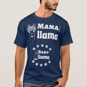 Camiseta Mama Llama Baby Llama Cute Pregnancy Anúncio