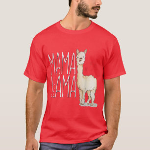 Camiseta Mama Llama Funny Matching Family Tribe Mommy Mom