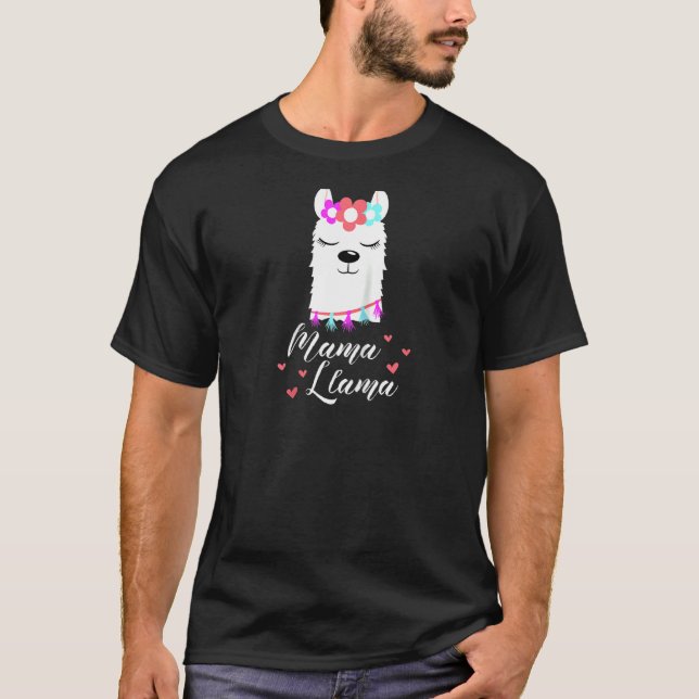 Camiseta Mama Llama Mulher Legal Família Lama Tee Raglan (Frente)
