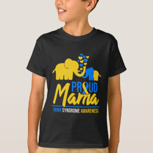 Camiseta Mama Mãe Baixo Síndrome de Sensibilização Dia do E