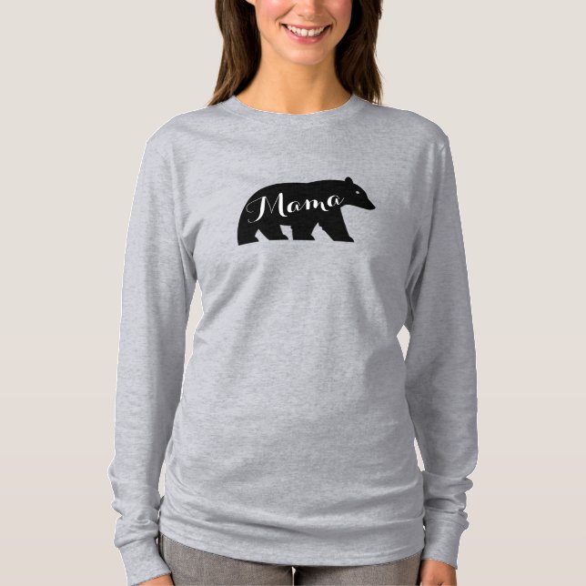 Camiseta Mama Mamãe Urso Correspondente (Frente)