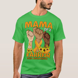 Camiseta Mama Mão De Um Guerreiro TDAH Consciência Girassol