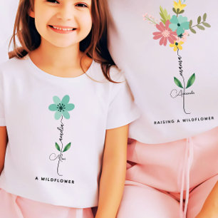 Camiseta Mama mini correspondente ao Wildflower Personaliza