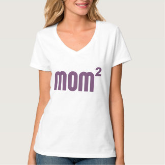 Camiseta Mamã Mom2 esquadrada exponencial