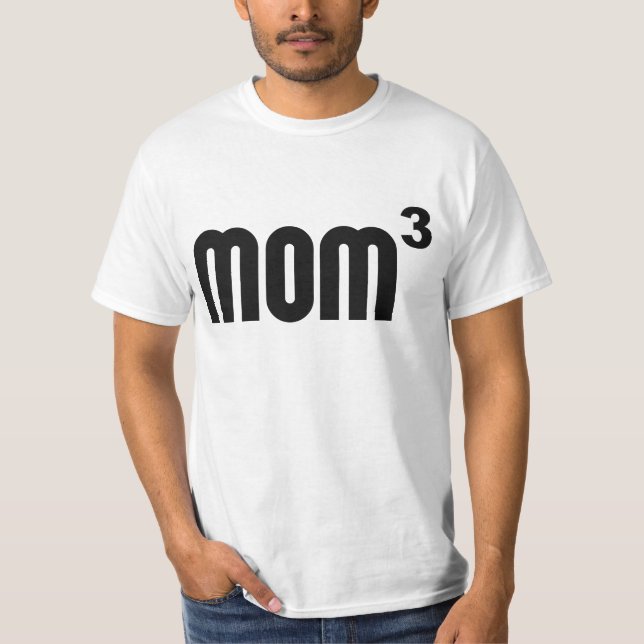 Camiseta Mamã Mom3 cubada exponencial (Frente)