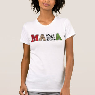 Camiseta Mama Natal Xadrez Desenho Design