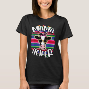 Camiseta Mama Novilha Mãe Vaca Fazenda Gado Fofo Mãe