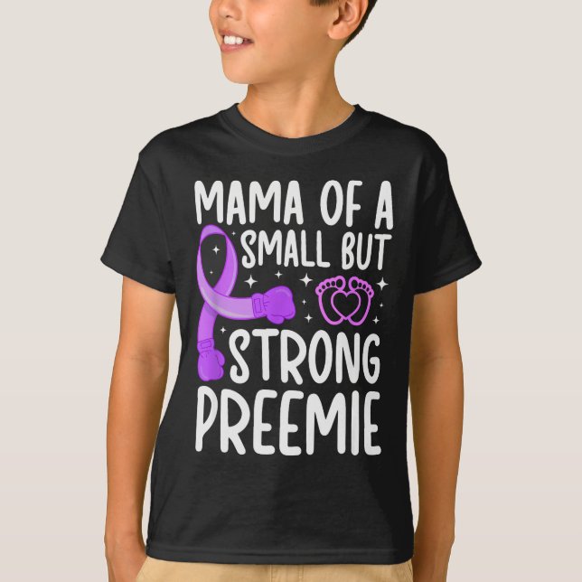 Camiseta Mama Of A Micro Preemie Baby Mom Nicu Mom Of Nicu  (Frente)