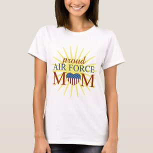 Camiseta Mamã orgulhosa da força aérea