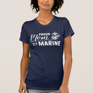 Camiseta Mamã orgulhosa de um fuzileiro naval