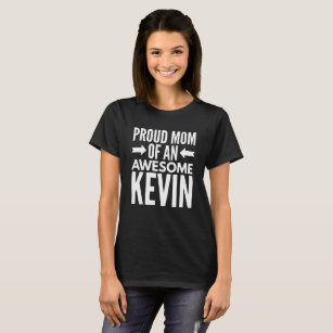 Camiseta Mamã orgulhosa de um Kevin impressionante