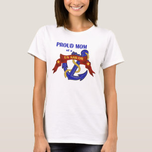 Camiseta Mamã orgulhosa de um marinheiro dos E.U.