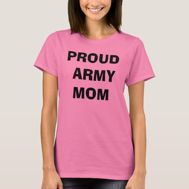CAMISETA MAMÃ ORGULHOSA DO EXÉRCITO (Frente)